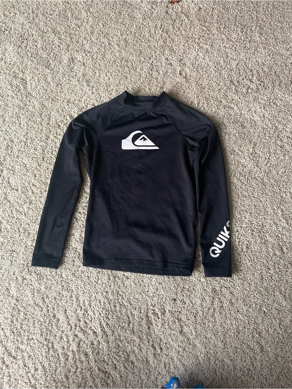 Quiksilver Boys Black Long Sleeve Rash Guard